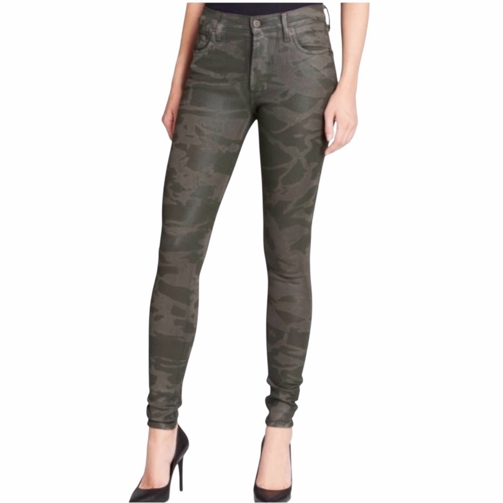 Citizens Of Humanity Rocket High Rise Skinny Leatherette Coated Denim Jeans 26